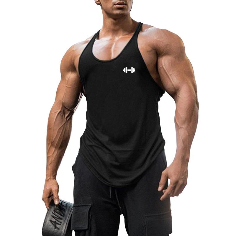 Men's Y-Back Muscle Tank Top – Cotton