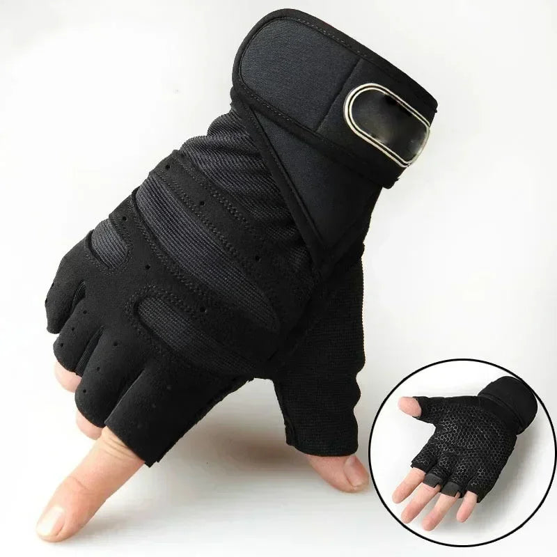 Shockproof Gym Gloves – Weightlifting & Fitness Gloves with Wrist Support