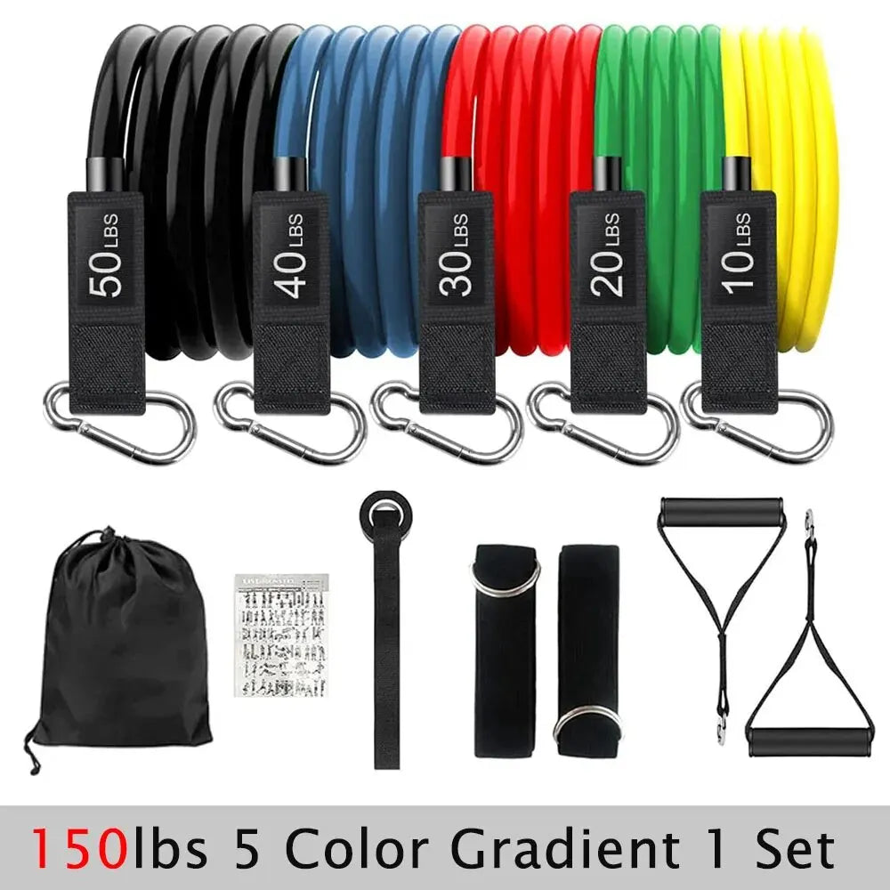 Resistance Bands Set – Tension Pull Ropes for Home Gym & Strength Training