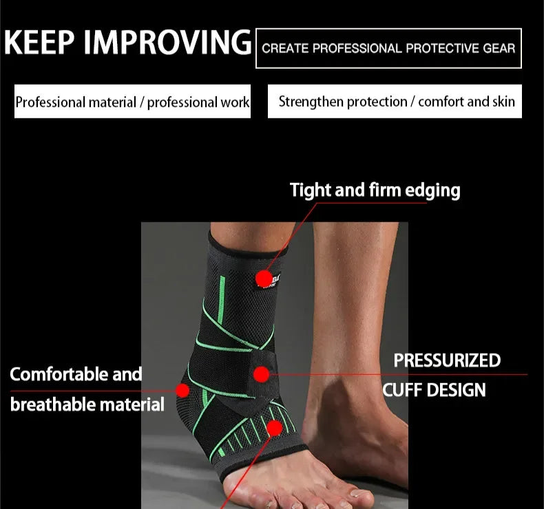 Pressurized Ankle Support Brace – 1PC Elastic Strap