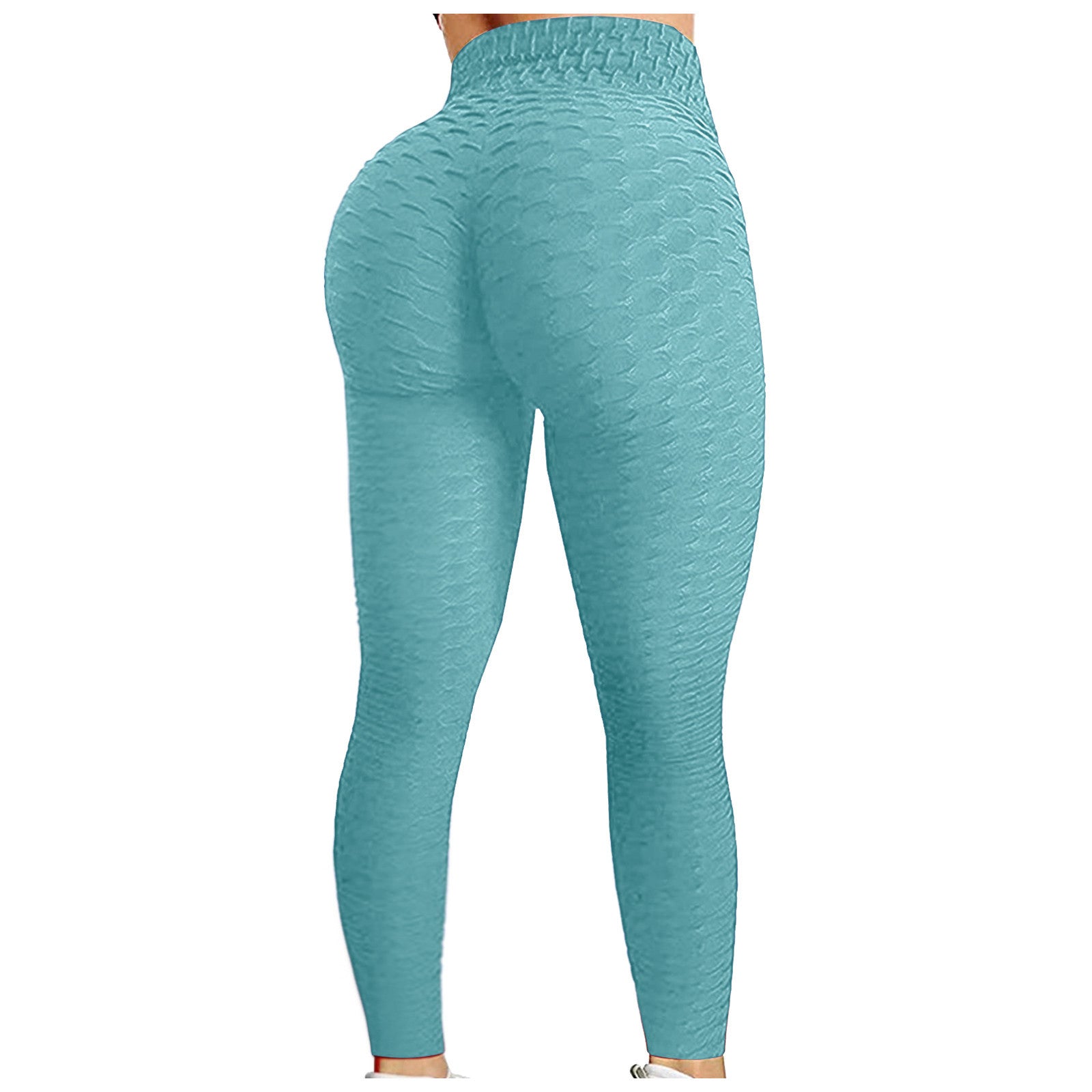Women's Bubble Hip Lifting Yoga Pants – High-Waisted Flared Fitness Trousers