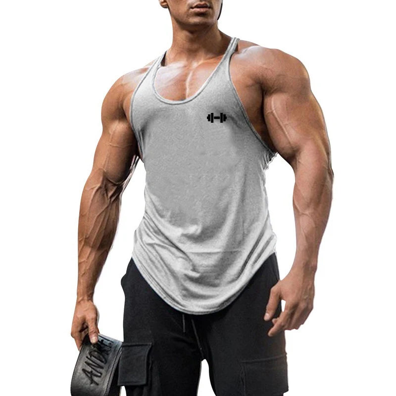 Men's Y-Back Muscle Tank Top – Cotton