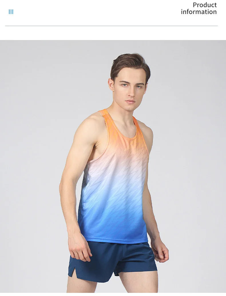 Men’s Ultra-Light Reflective– Sleeveless Quick-Drying Running Tank Top