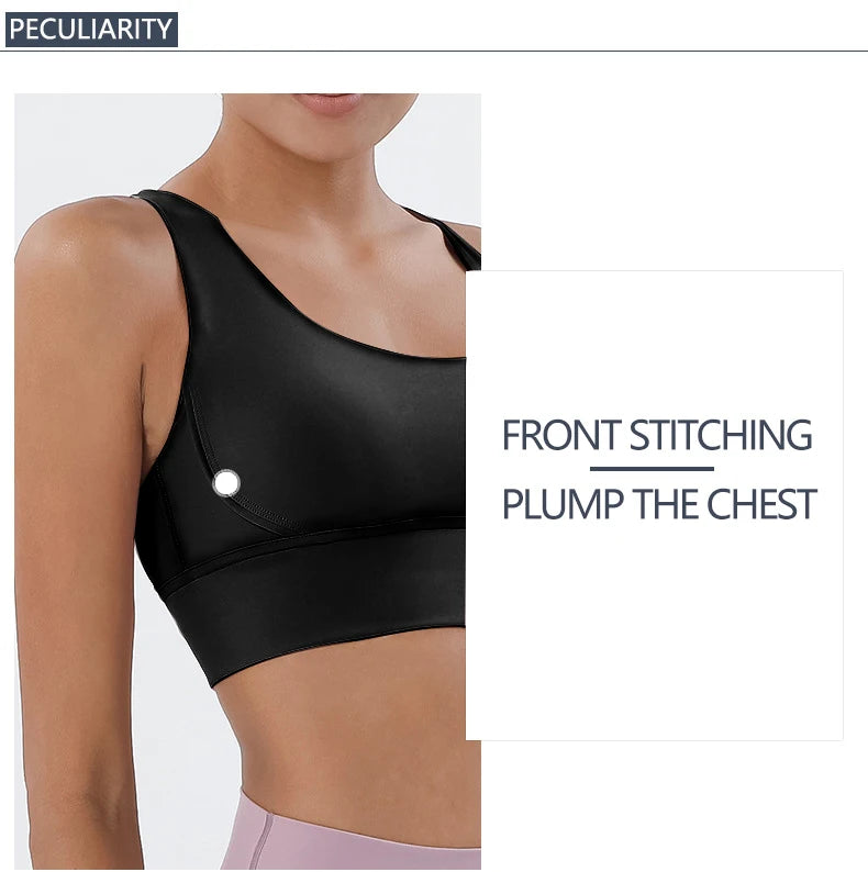 Women's Racerback Sports Bra – Breathable Nylon Fitness Top
