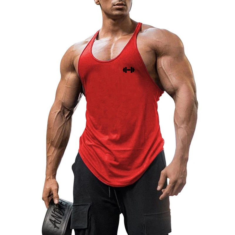 Men's Y-Back Muscle Tank Top – Cotton