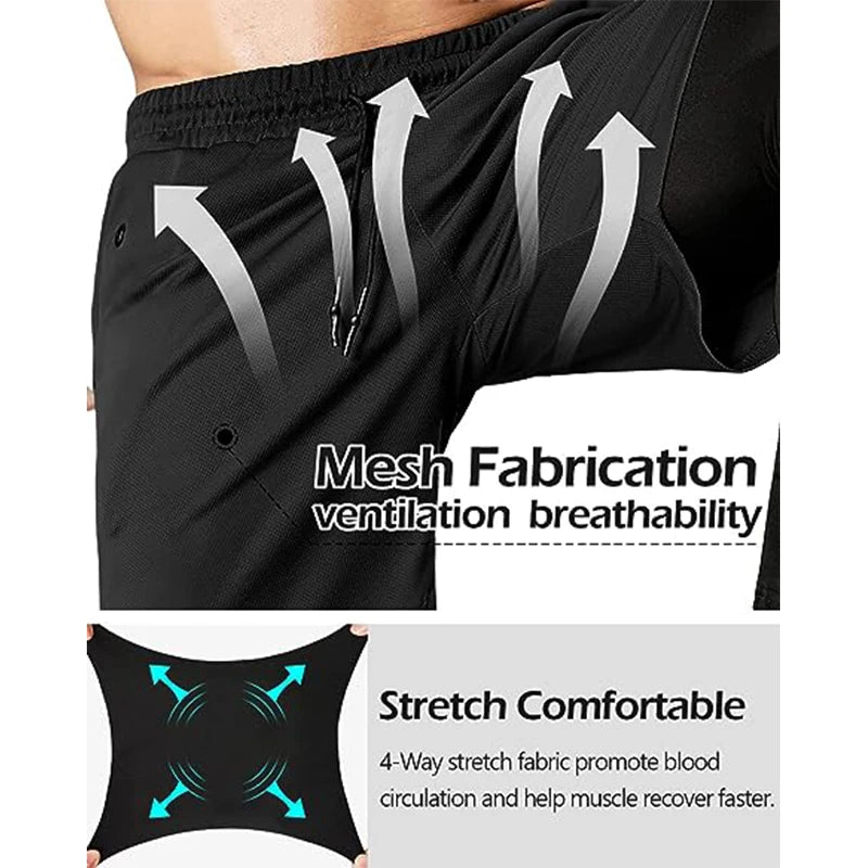2-in-1 Men’s Sport Pants – Training & Fitness Jogging Trousers
