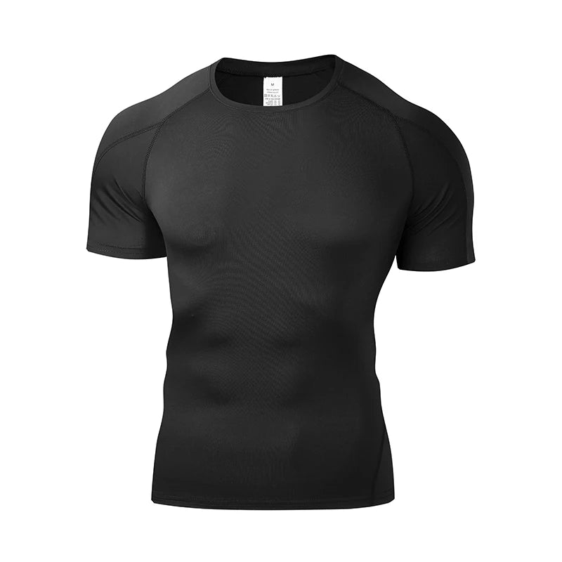 Men’s Summer Compression Running T-Shirt – Athletic Gym Top