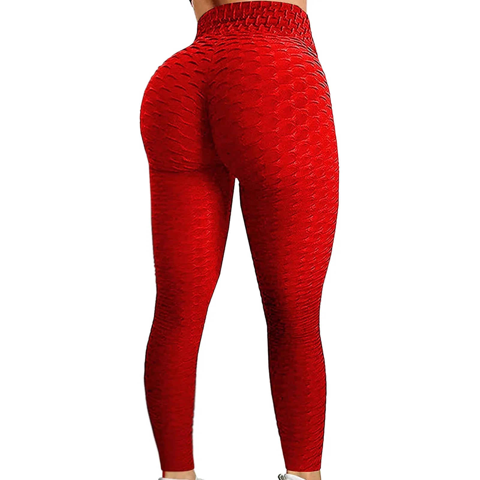 Women's Bubble Hip Lifting Yoga Pants – High-Waisted Flared Fitness Trousers