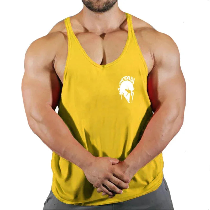 Men's Bodybuilding Cotton Gym Tank Top