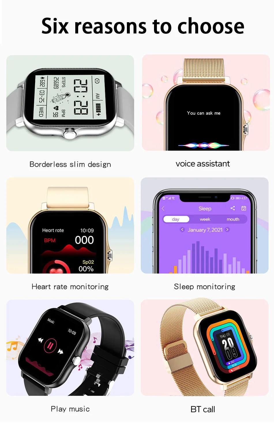 2024 Smart Watch – 1.44" Bluetooth Call & Health Monitor