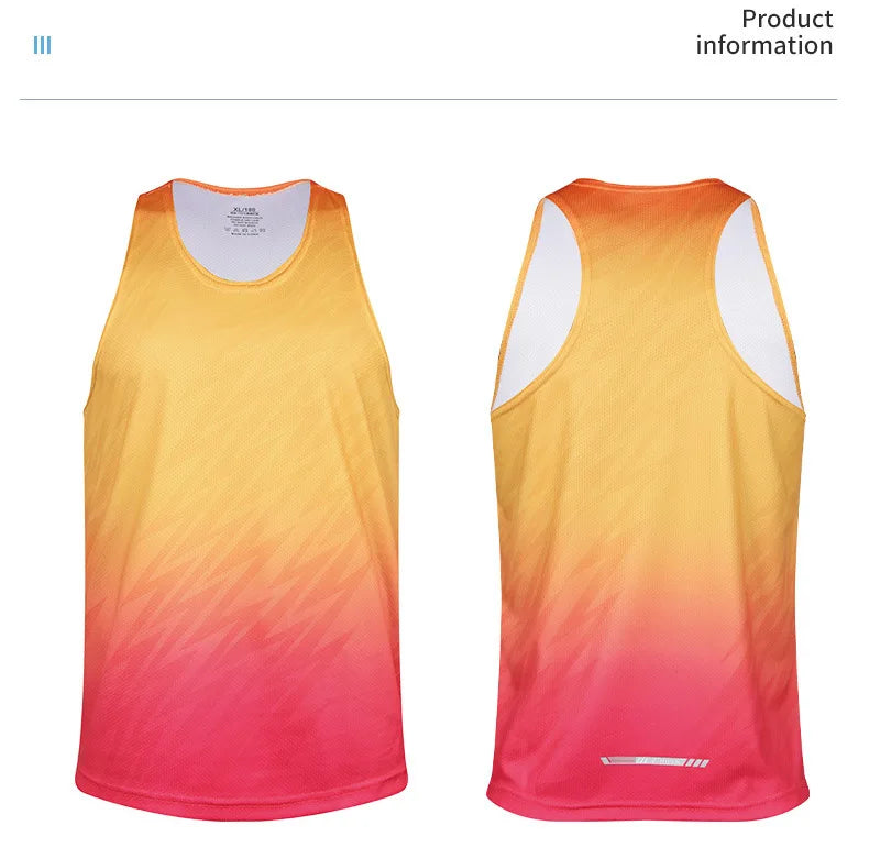 Men’s Ultra-Light Reflective– Sleeveless Quick-Drying Running Tank Top