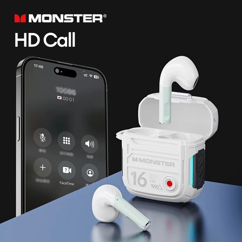 Monster XKT16 V5.3 Wireless Gaming Earbuds