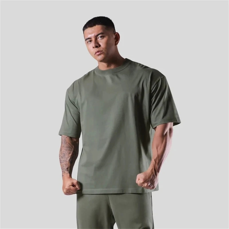 Men's Loose Fit Cotton Gym T-Shirt – M to XXXL