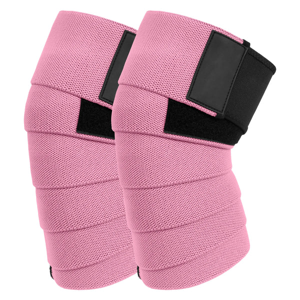 Knee Wraps for Weightlifting – Support Straps for Squats, Powerlifting & CrossFit