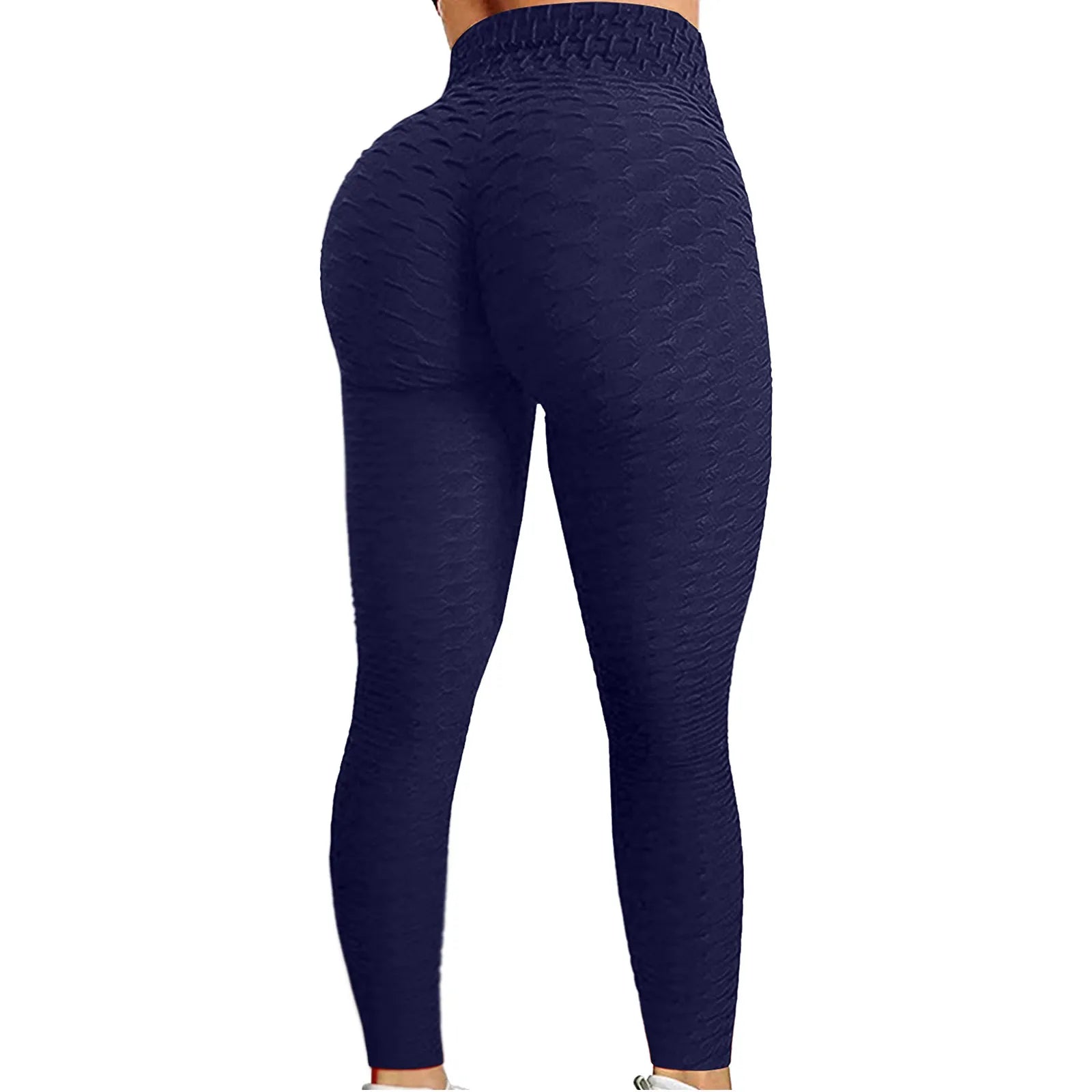 Women's Bubble Hip Lifting Yoga Pants – High-Waisted Flared Fitness Trousers