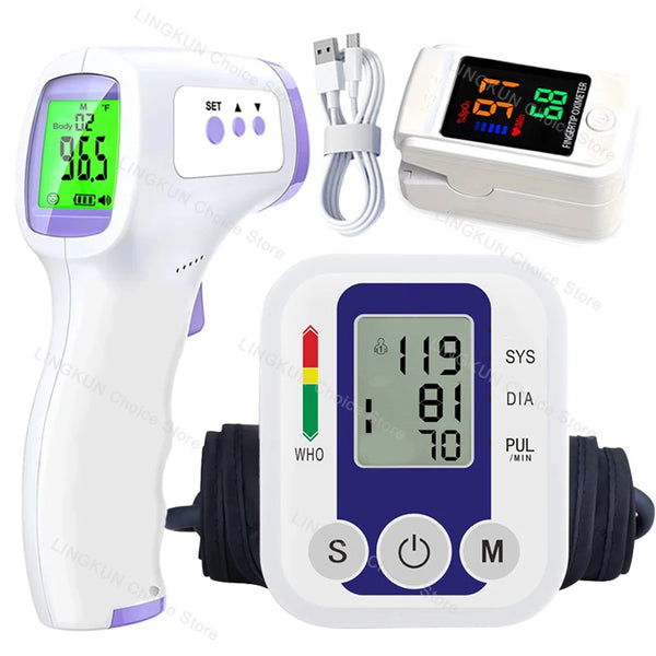 Digital Arm Blood Pressure Monitor – Automatic Test Kit with Cuff