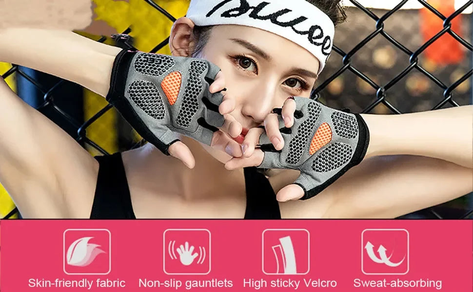 Fingerless Gym Gloves – Non-Slip Training Gloves for Men & Women