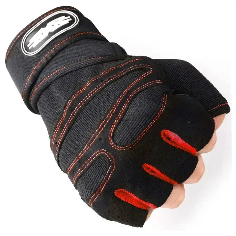 Shockproof Gym Gloves – Weightlifting & Fitness Gloves with Wrist Support