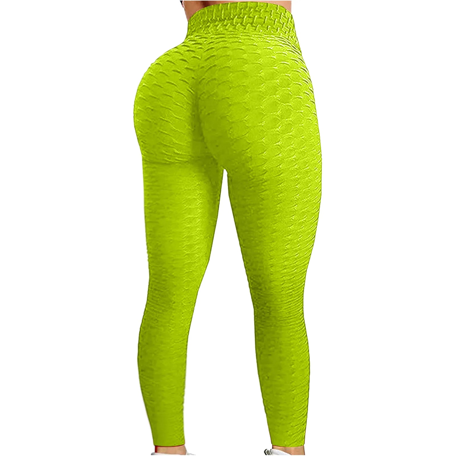 Women's Bubble Hip Lifting Yoga Pants – High-Waisted Flared Fitness Trousers