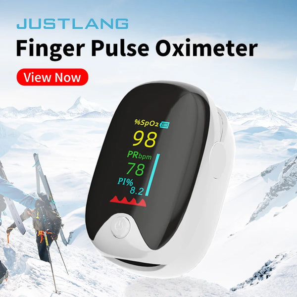 Finger Pulse Oximeter – Oxygen Saturation & Heart Rate Monitor for All Ages