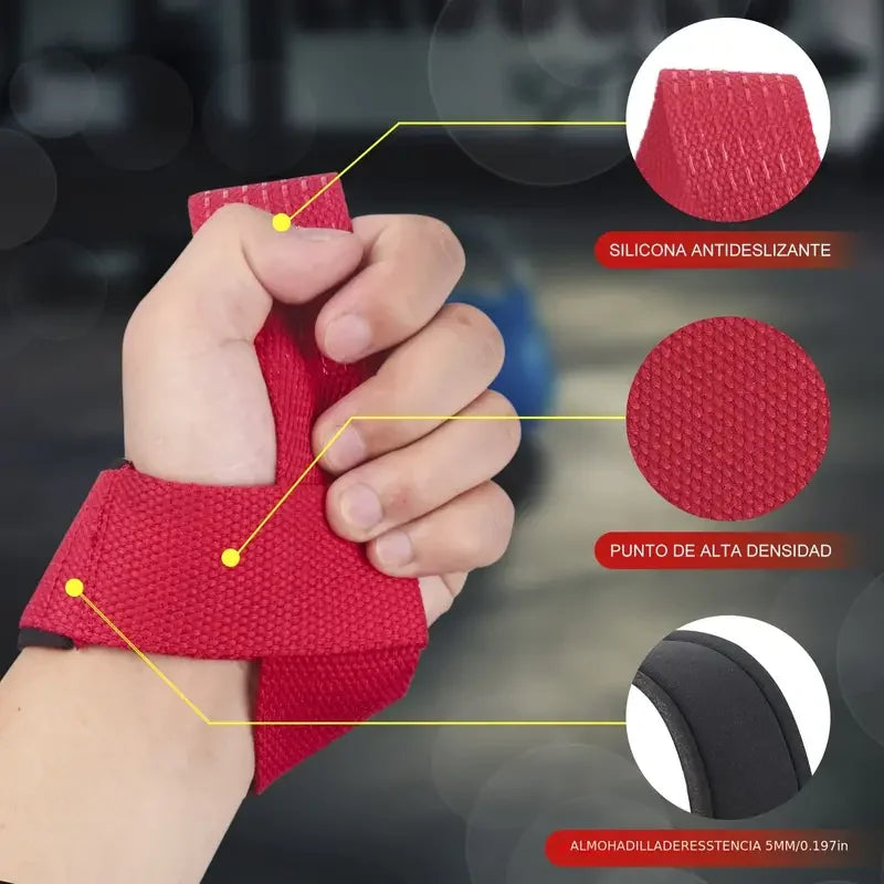 Weightlifting Wrist Straps – Adjustable Grip Support