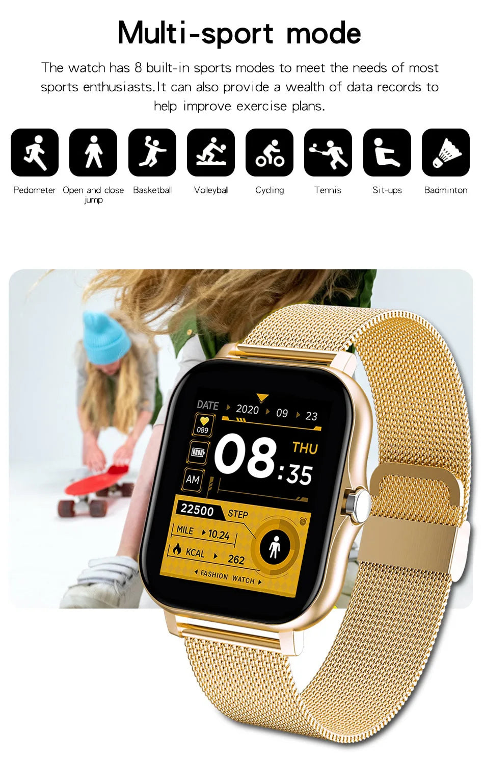 2024 Smart Watch – 1.44" Bluetooth Call & Health Monitor