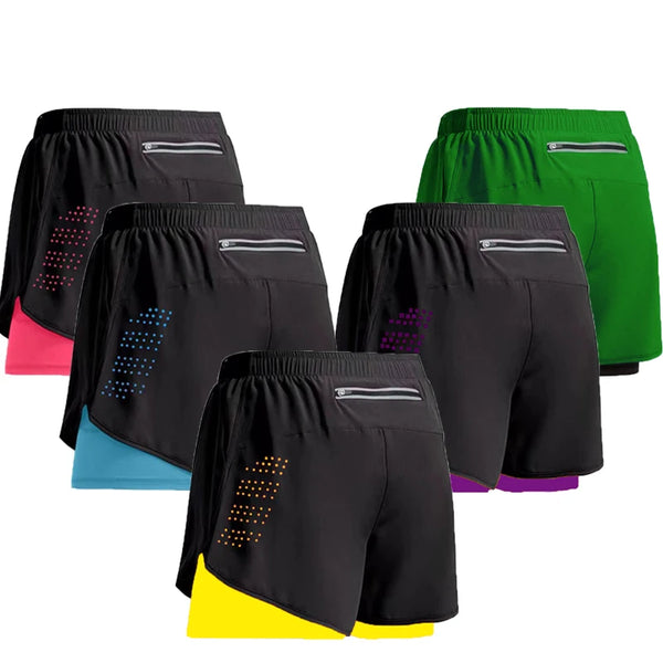 2-in-1 Men’s Running Shorts – Quick-Dry Gym & Training Shorts