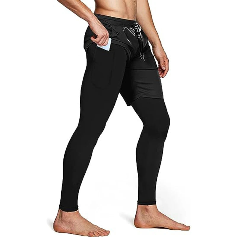 2-in-1 Men’s Sport Pants – Training & Fitness Jogging Trousers