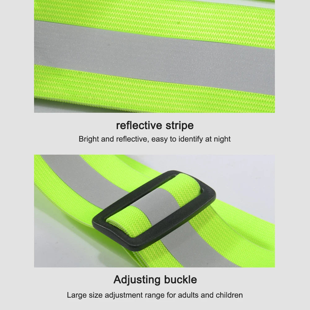 LED Reflective Running Vest – USB Rechargeable