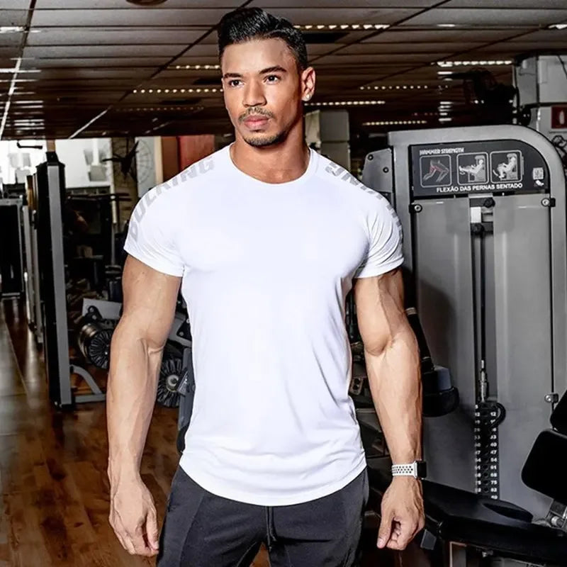 Men's Compression Running T-Shirt – Quick Dry Sports Top
