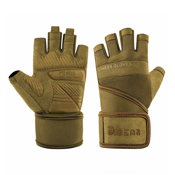 Half Finger Bodybuilding Gym Gloves – Anti-Slip Weightlifting Gloves for Men