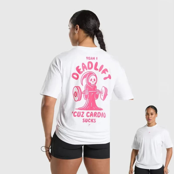 2025 Plus Size Cotton Muscle Tee – Unisex Gym & Streetwear