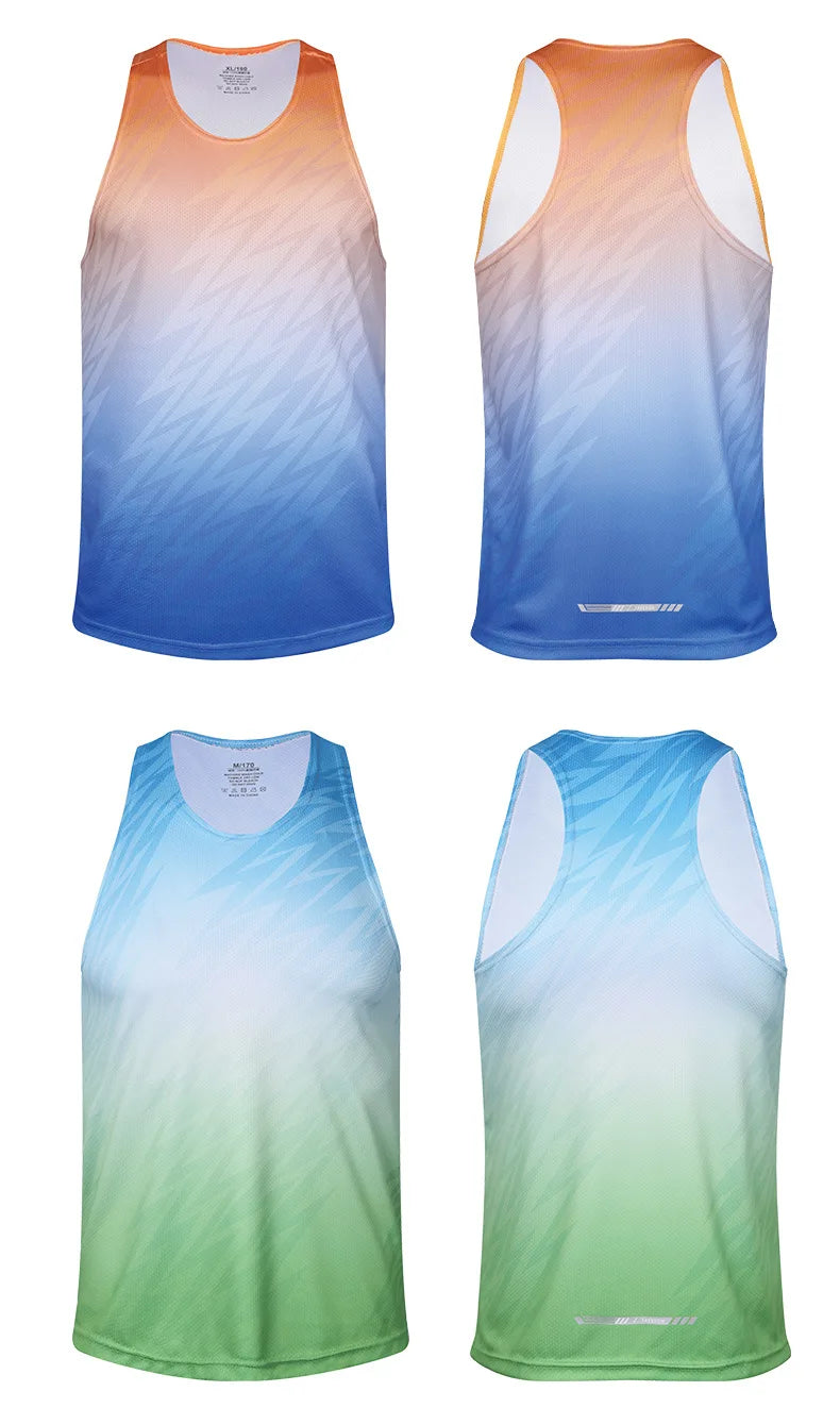 Men’s Ultra-Light Reflective– Sleeveless Quick-Drying Running Tank Top