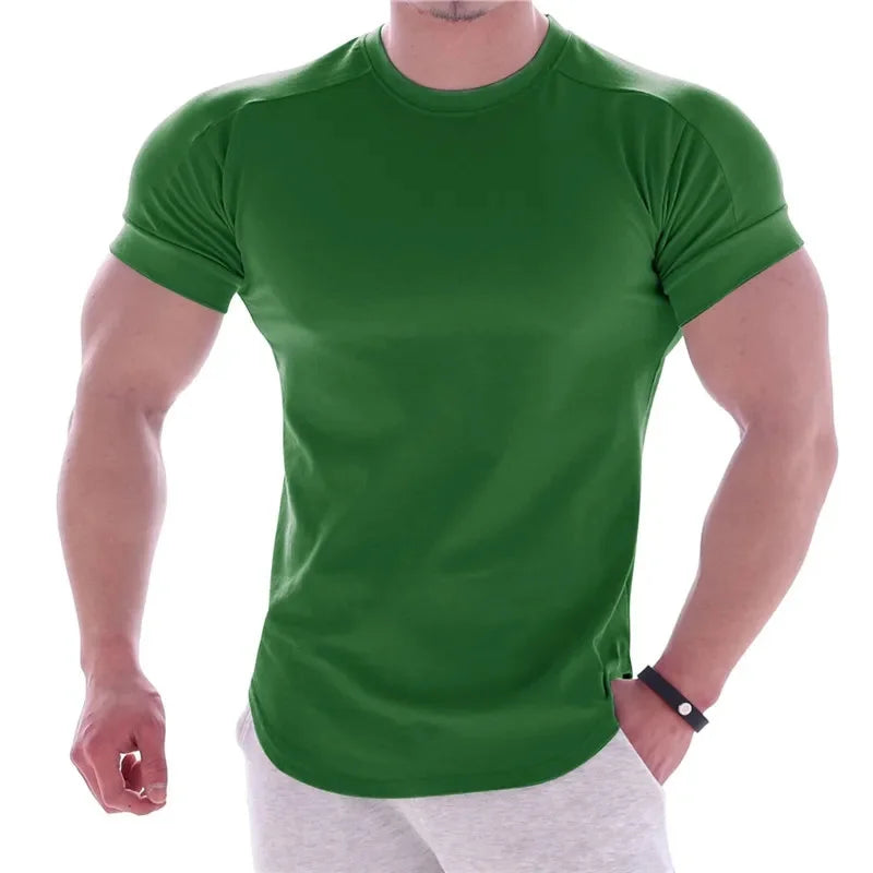 Men’s Quick-Dry Summer Gym T-Shirt – Short Sleeve Sportswear