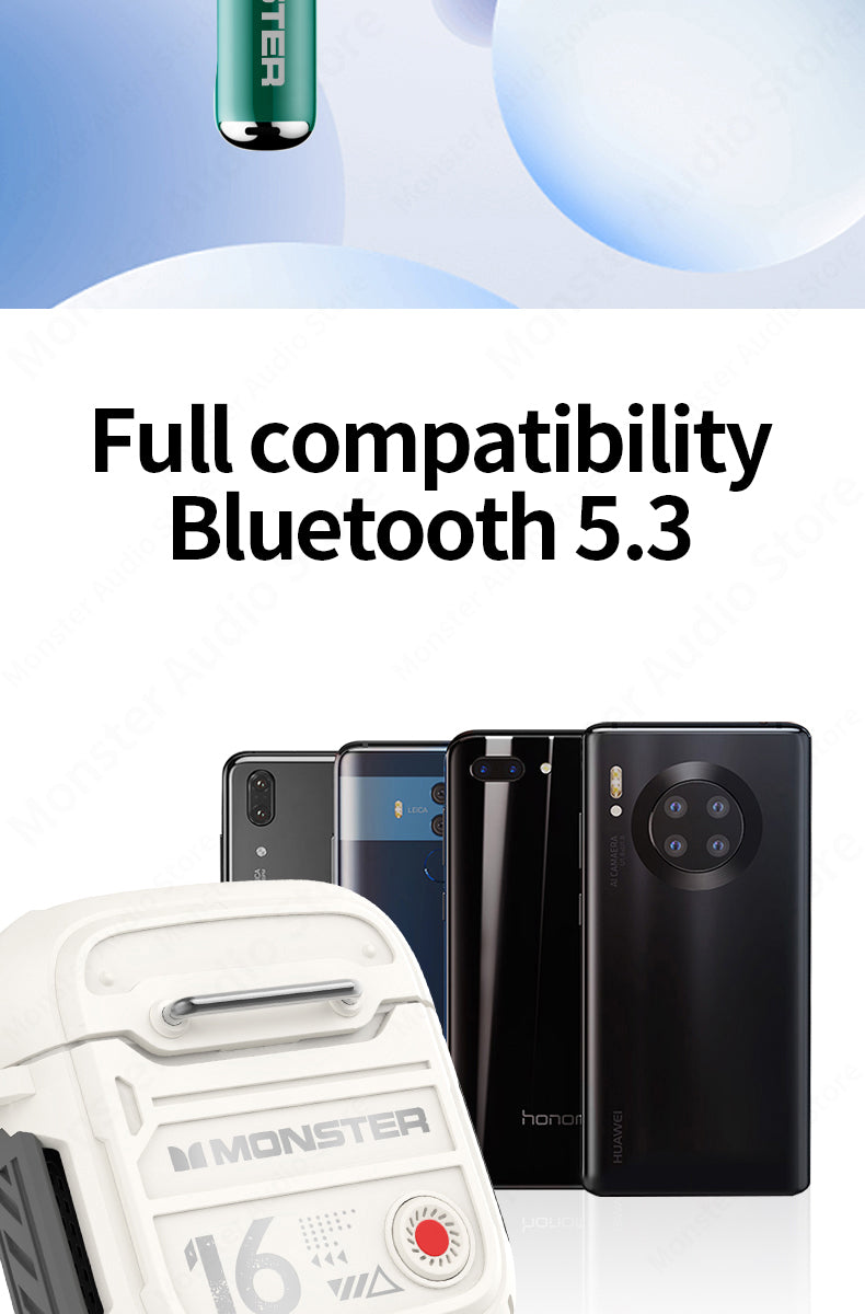 Monster XKT16 V5.3 Wireless Gaming Earbuds