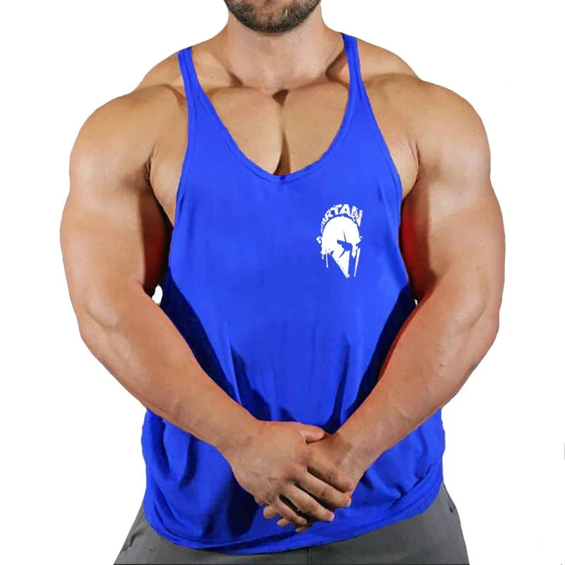 Men's Bodybuilding Cotton Gym Tank Top