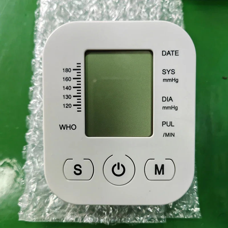 Digital Arm Blood Pressure Monitor – Portable Automatic Tonometer with Heart Rate Tracking