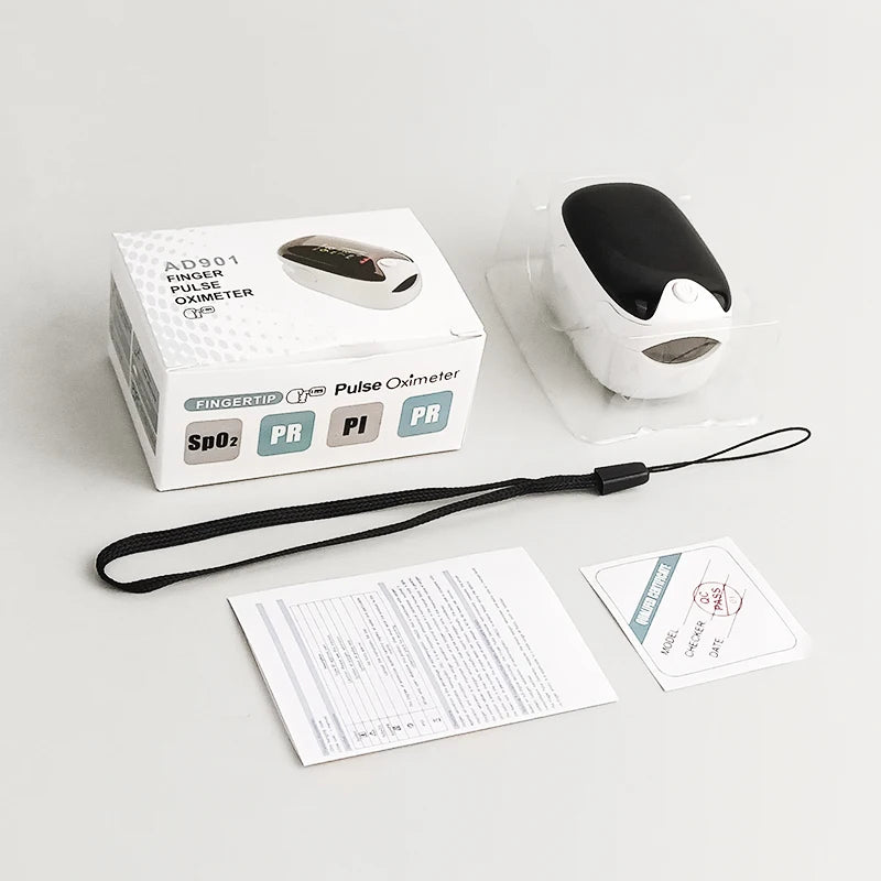 Finger Pulse Oximeter – Oxygen Saturation & Heart Rate Monitor for All Ages
