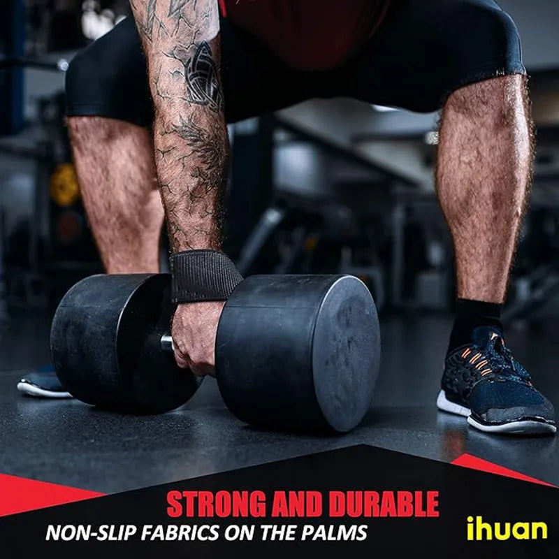 Weightlifting Wrist Straps – Adjustable Grip Support
