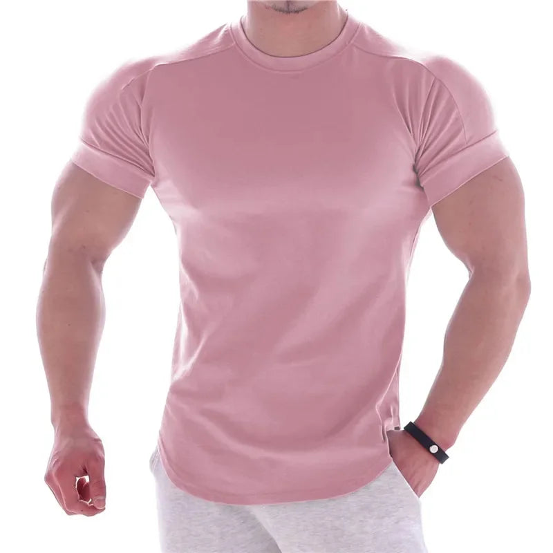 Men’s Quick-Dry Summer Gym T-Shirt – Short Sleeve Sportswear