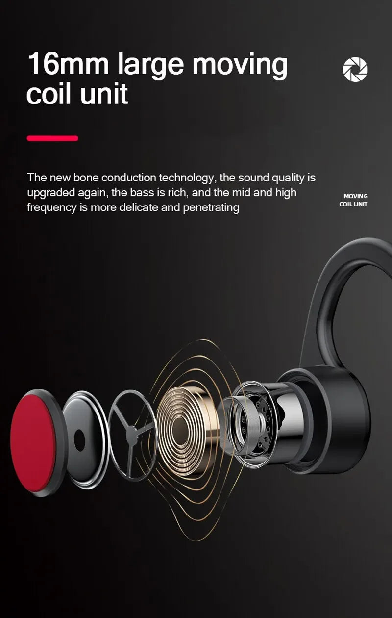 Lenovo X3 Pro TWS Bluetooth 5.3 Bone Conduction Earphones – IP56 Waterproof Wireless Sports Headset for Running & Music