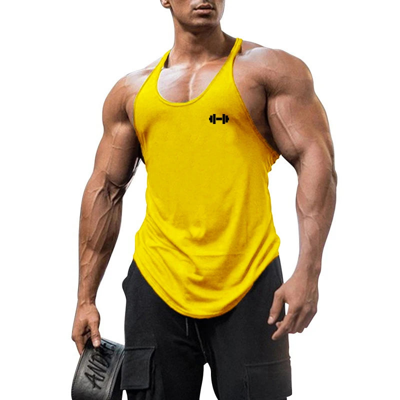 Men's Y-Back Muscle Tank Top – Cotton