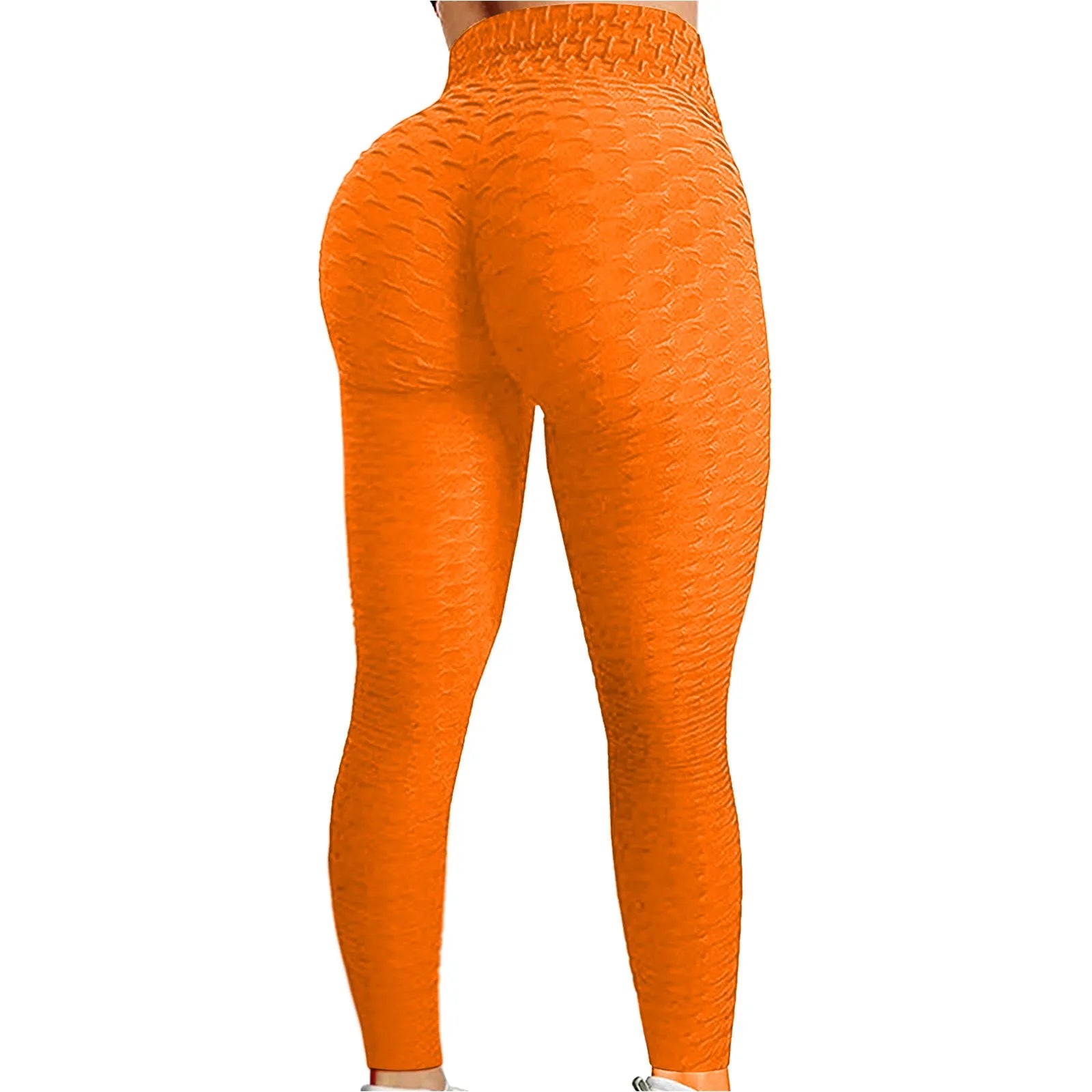Women's Bubble Hip Lifting Yoga Pants – High-Waisted Flared Fitness Trousers