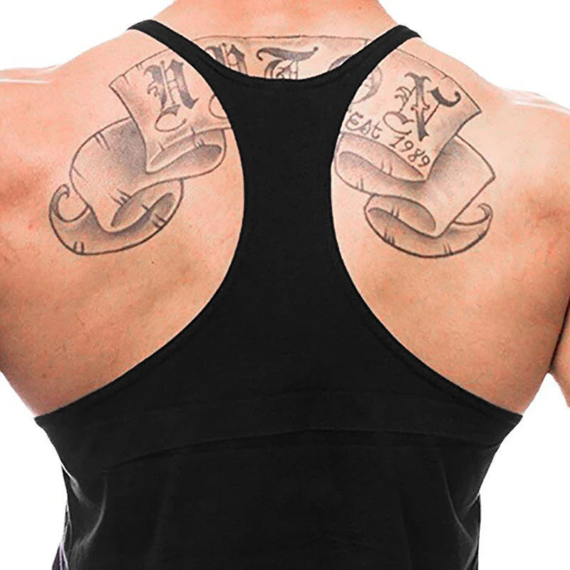 Men's Y-Back Muscle Tank Top – Cotton