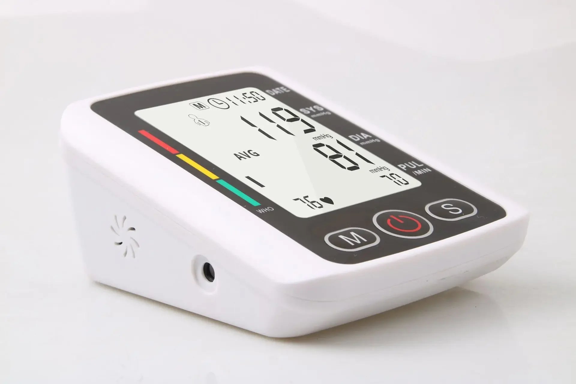 Digital Arm Blood Pressure Monitor – Portable Automatic Tonometer with Heart Rate Tracking