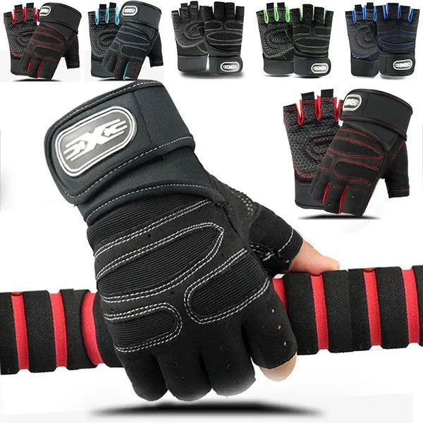 Shockproof Gym Gloves – Weightlifting & Fitness Gloves with Wrist Support