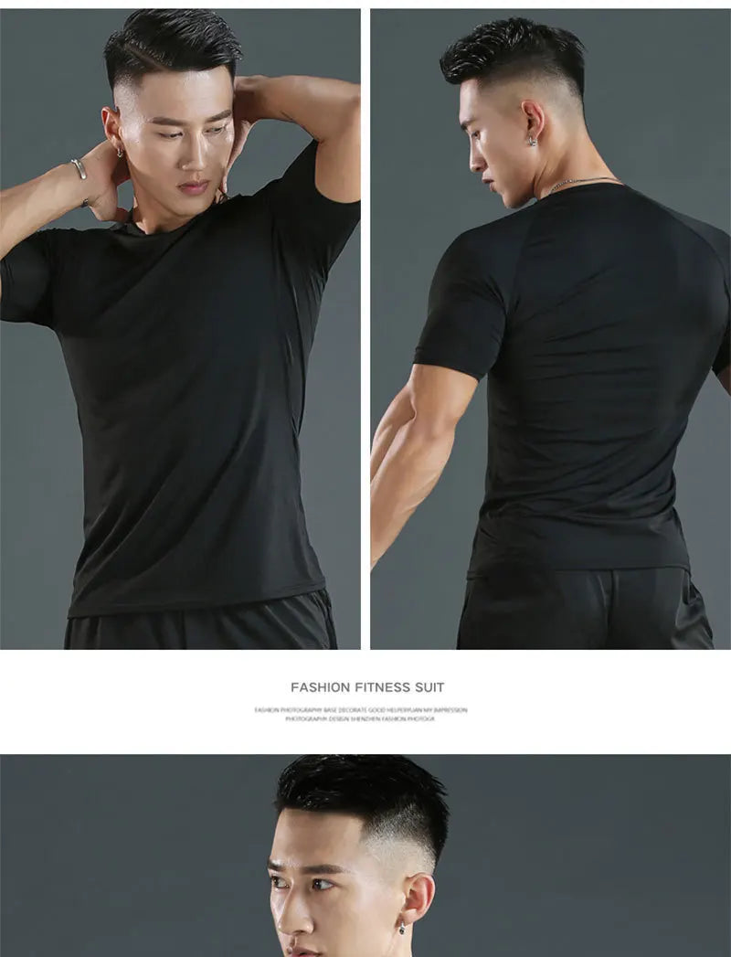 Quick-Dry Men’s Sports T-Shirt – Fitted Gym & Running Top