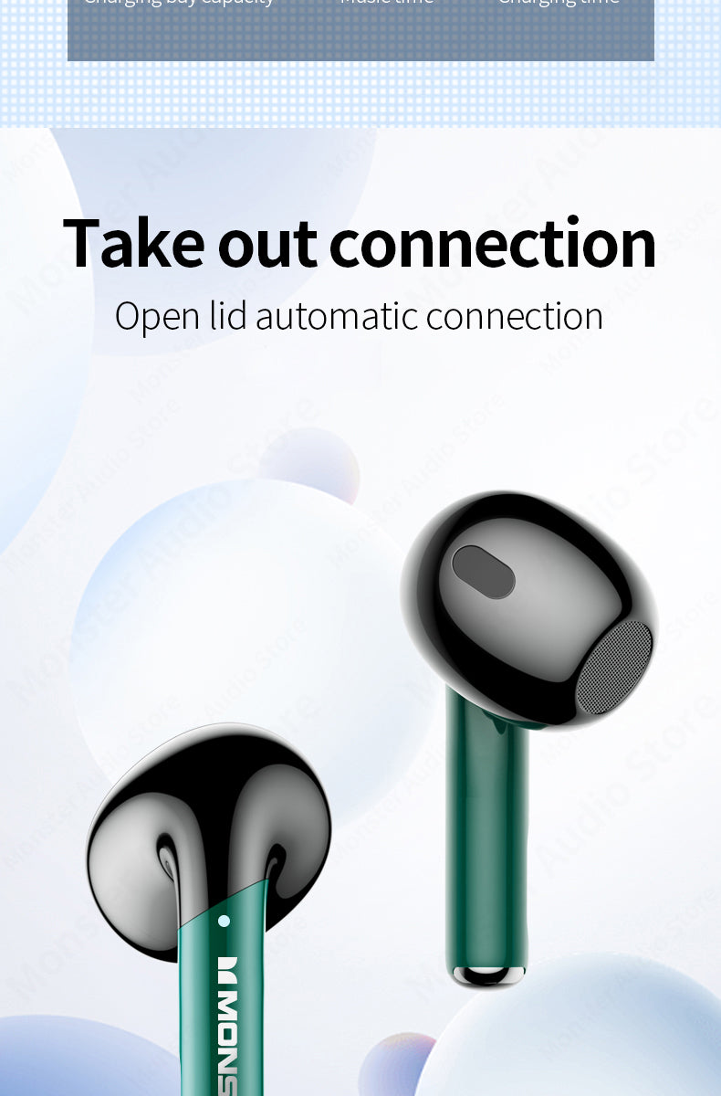 Monster XKT16 V5.3 Wireless Gaming Earbuds