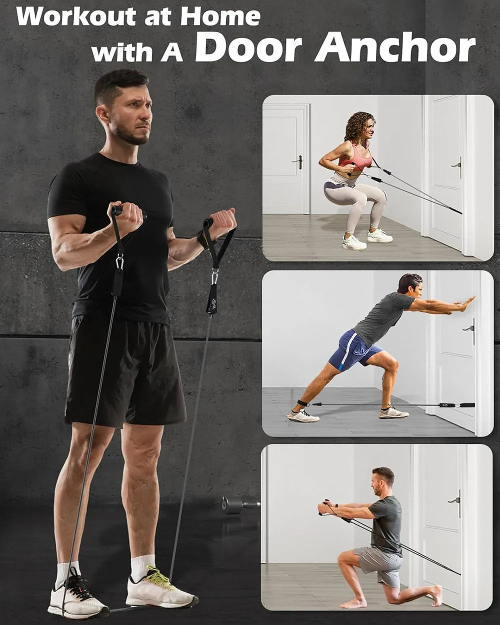 Resistance Bands Set – Tension Pull Ropes for Home Gym & Strength Training