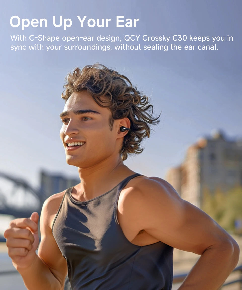 QCY Crossky C30 Open-Ear Bluetooth Earbuds